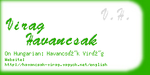 virag havancsak business card